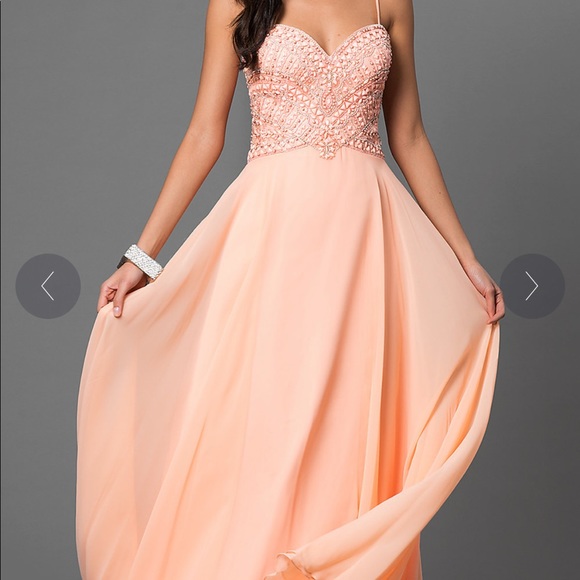 Floor Length Beaded Bodice Dress by Dave and Johnny

Style: DJ-2449 - Picture 2 of 6